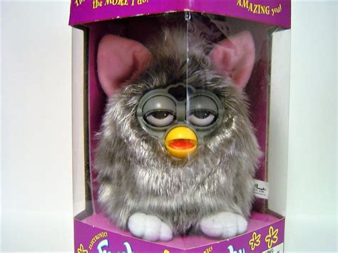 Original Furby Tiger Electronics 1999 Collector Furby Long Haired Gray