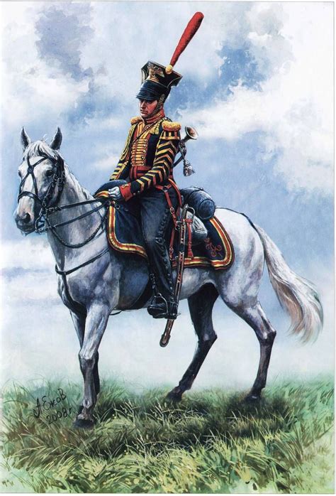 Russian Lifegarde Uhlan Bugler Military Art French Army Napoleonic Wars