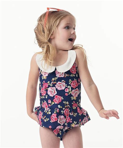 Look At This Navy Sabrina One Piece Swimsuit Infant Toddler And Girls