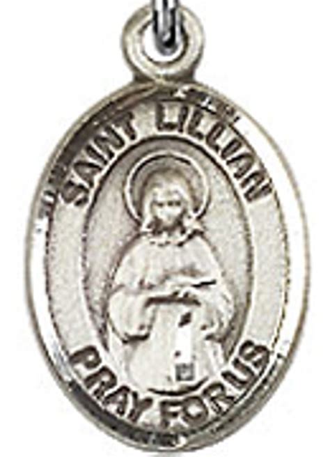 St Lillian 50 Oval Sterling Silver Side Medal Sisters Of Carmel