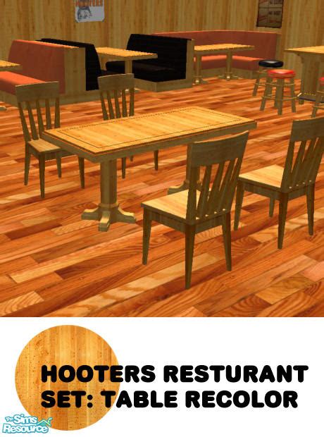 The Sims Resource Hooters Resturant Table