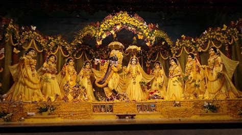 Beautiful Darshan Of Sri Sri Radha Madhva On Occasion Of Vasant