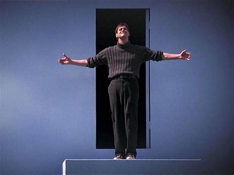 Truman burbank lives a very normal life, he has a good job and a loving wife. The Truman Show | The truman show, Film posters vintage, Truman