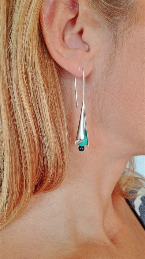 Turquoise Earrings Sterling Silver Free Shipping
