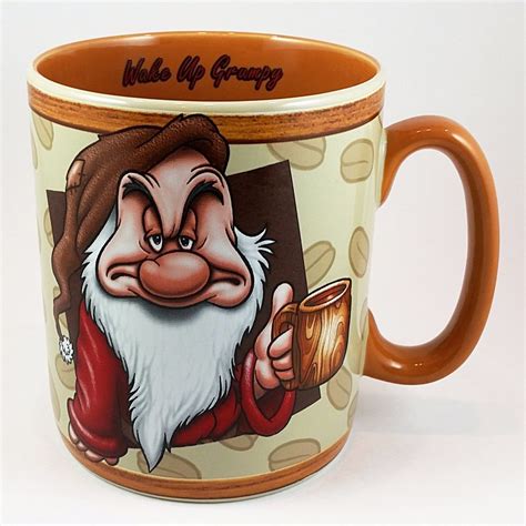 Wake Up Grumpy Coffee Mug Cup 32oz Large Disney Snow White Seven Dwarves K384 Disney Coffee