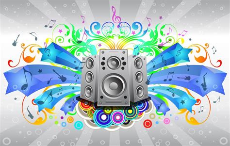 Music is a joy to the living soul and without it, life shall cease to exist! Music Sound System Vector Art & Graphics | freevector.com