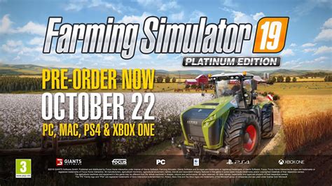 Farming Simulator 19 Platinum Releasing On October 22 Biogamer Girl