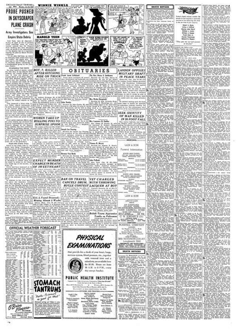 Chicago Tribune Archive July 30 1945 Chicago Tribune Historical