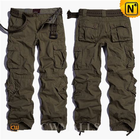 Mens Washed Loose Fit Cargo Pants Cw100048