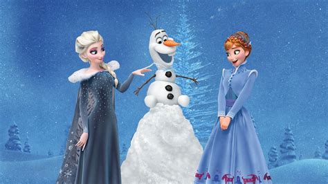 Desktop Wallpaper Olaf S Frozen Adventure Anna And Elsa Princess Hd Image Picture
