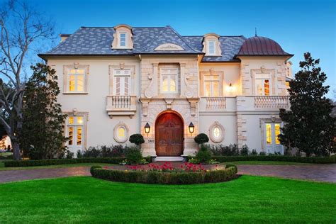 French Manor House On Tanglewood Boulevard Where Old World Style Meets