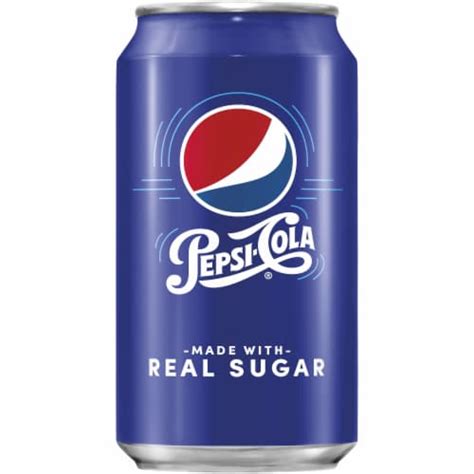 Pepsi Cola Real Sugar Cola Soda 12 Fl Oz Kroger
