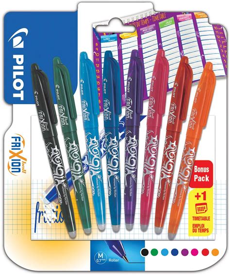 Pilot Frixion Ball Emploi Du Temps Encre Gel Effa Able Stylo