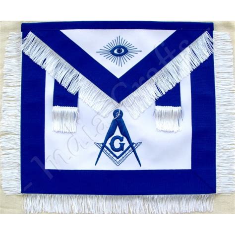 Blue Lodge Master Mason Apron With Fringe