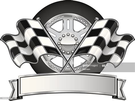 Most of these logo files are located on brands of the world. Checkered Flag Chrome Racing Logo High-Res Vector Graphic ...