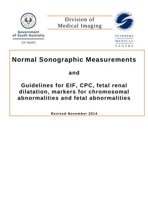 Pdf Normal Sonographic Measurements Internodecardalnormal