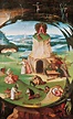 Die sieben Todsünden - Hieronymus Bosch als Kunstdruck oder Gemälde.