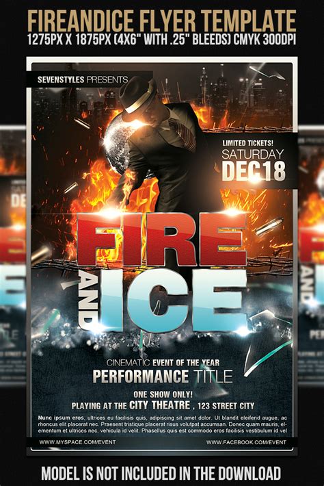 Fire And Ice Free Flyer Template By 7styles On Deviantart