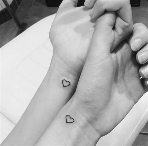 small heart tattoo friend tattoos couple tattoos tattoo ideas friendship tattoos matching