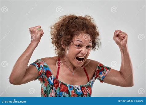 angry mature lady stock image image of negative head 133155549