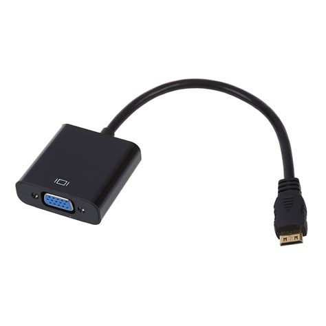 10 Inch Mini Hdmi To Vga Female Video Cable Adapter 1080p For Notebook