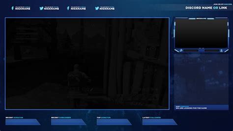 Free Twitch Stream Overlay Template 2018 5 On Behance Free Overlays