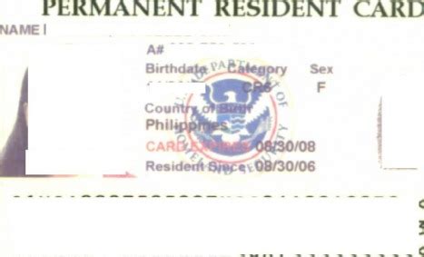 It explain all the details of the green card renewal process. Green Card - Craig & Ging's Home on the Web