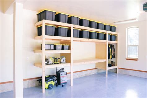 Diy Garage Shelves — Modern Builds Garage Storage Shelves Diy Garage