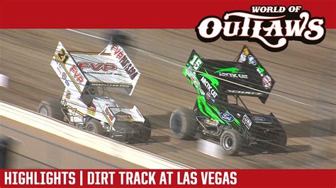 World Of Outlaws Craftsman Sprint Cars Dirt Track At Las Vegas March 9