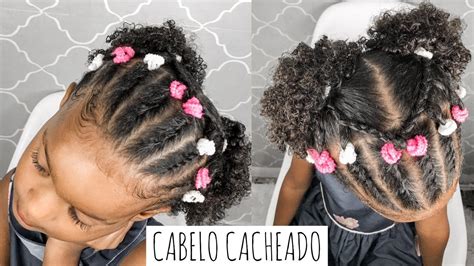 Penteado Infantil Para Cabelo Cacheado Jadilian Lima Youtube