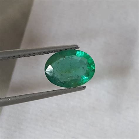 Dark Green Lab Certified Natural Panna Zambian Emerald Stone Carat 2