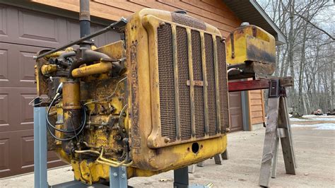 Caterpillar D2 5j1113 First Start After Full Pony Motor And Diesel