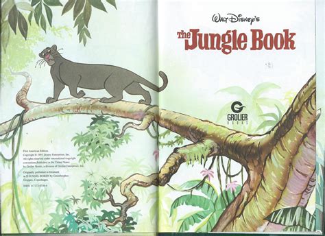 The Jungle Book Par Walt Disney Very Good Hardcover 1993 1st Edition Odds And Ends Books