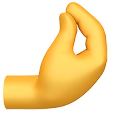 🤌 Emoji Pinched Fingers Png In 2022 Emoji New Emojis Hand Emoji