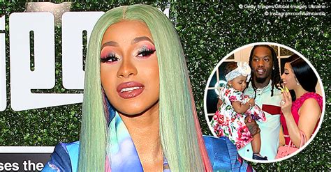Cardi B And Husband Offset Pose With Daughter Kulture In Rare Photo