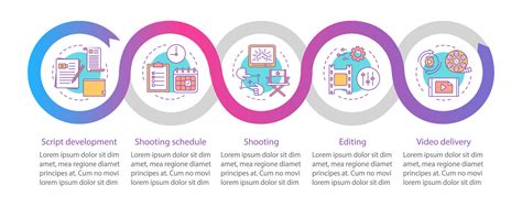 Video Production Film Making Vector Infographic Template Business