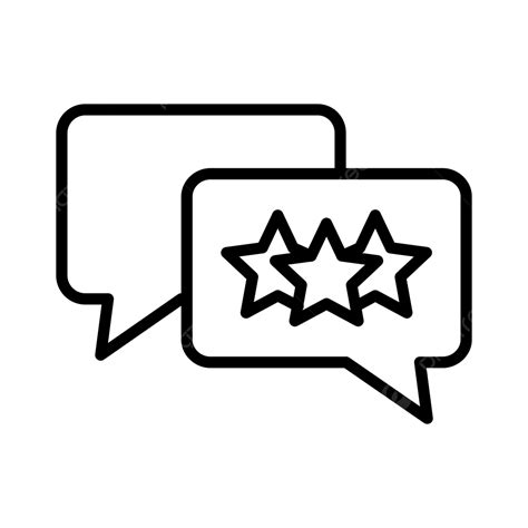 Reviews Line Icon Vector Comments Customer Line Png And Vector With