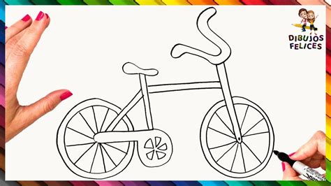 Como Dibujar Y Pintar Una Bicicleta Dibujos Faciles Para Niños Paso
