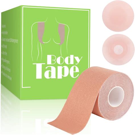 Amazon Com Boob Tape Body Tape For Breast Lift With Reusable Silicone Covers Bob Tape For