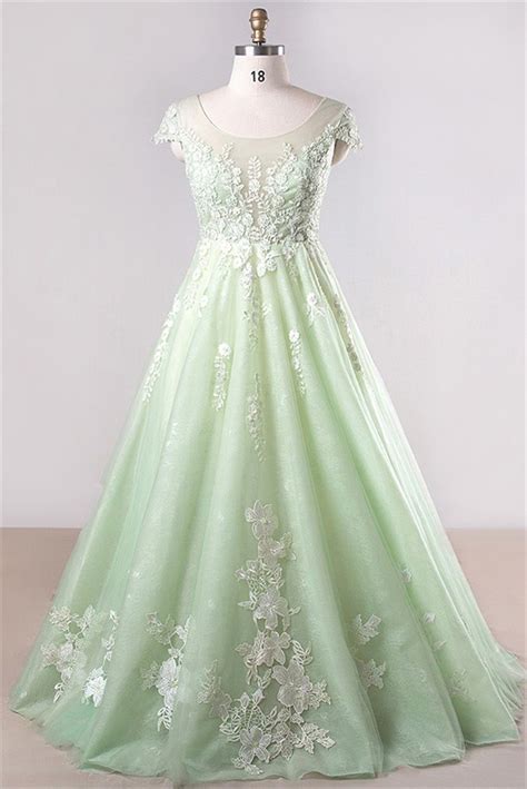 Light Blue Green Prom Dresses