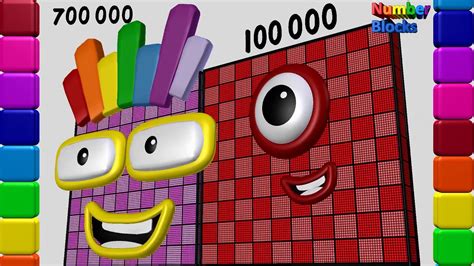 Numberblocks 100000 To1000000 Numberblock Nursery Rhymes Children