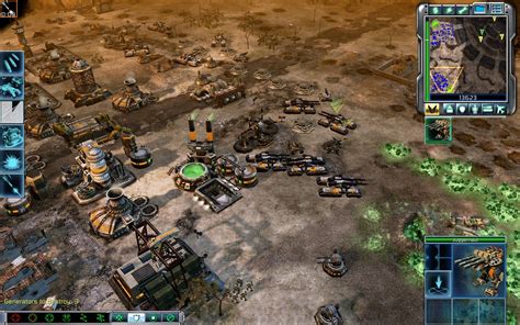 The player oversees the action, ordering multiple units to move and attack targets. Command & Conquer 3: Tiberium Wars Screenshots for Windows ...