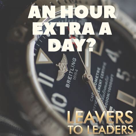 What Would You Do With An Extra Hour A Day Samuel T Reddy