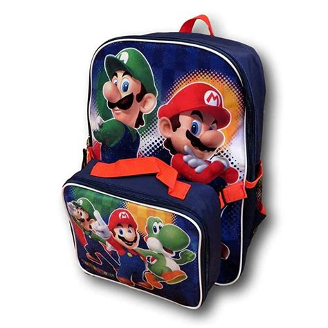 Fourever Funky Nintendo Super Mario Backpack With Detachable Insulated Lunch Box Walmart