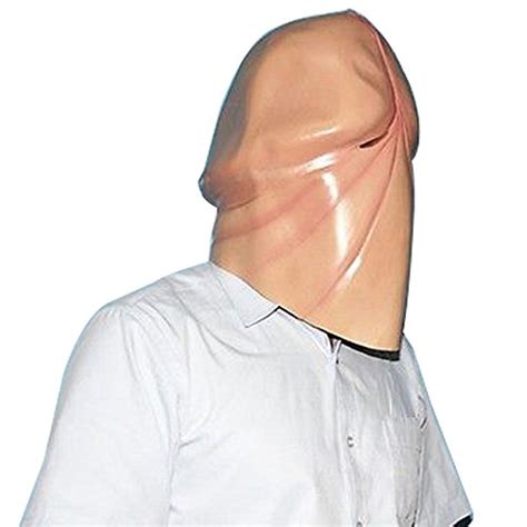 Dick Head Mask Latex Penis Mask Halloween Prank Party Funny Prop Buy