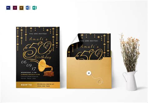 50th Birthday Invitation 13 Examples Format Pdf Examples