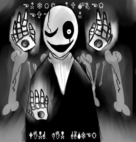 Havent Post Anything In Awhile So Heres A Fan Art Of Wd Gaster From Undertale By Megustakatz