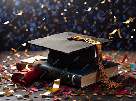 Premium Ai Image Graduation Cap And Diploma Generative Ai