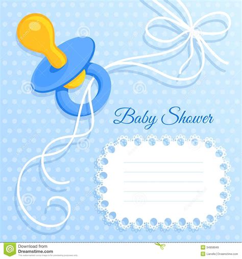 Blank Its A Boy Baby Shower Invitations