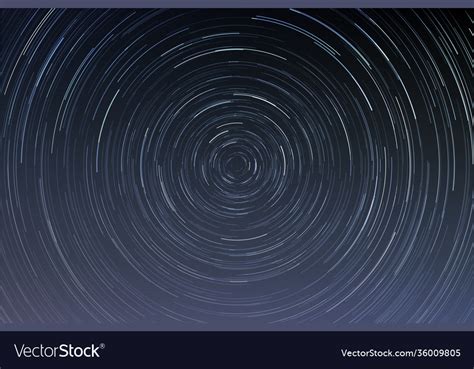 Star Trails In A Night Sky Royalty Free Vector Image